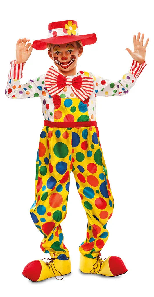 Disfraz de Payaso con Lunares para Niño Payaso EuroCarnavales